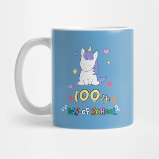 Adorable 100 Days of School Shirt Unicorn Girls Costume Gift Mug